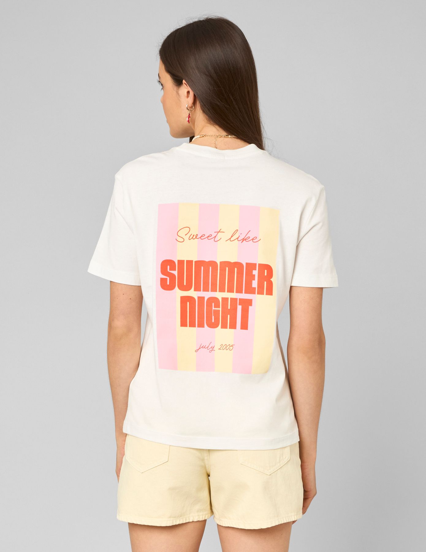 T-shirt imprim&eacute; devant/ dos