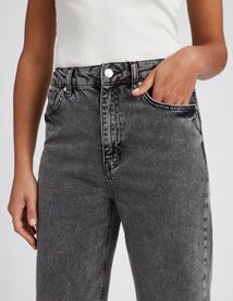 Jean straight taille haute