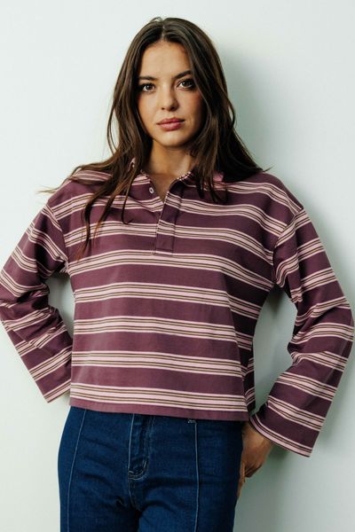 T-shirt col polo ray&eacute;