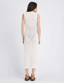 Robe longue en crochet