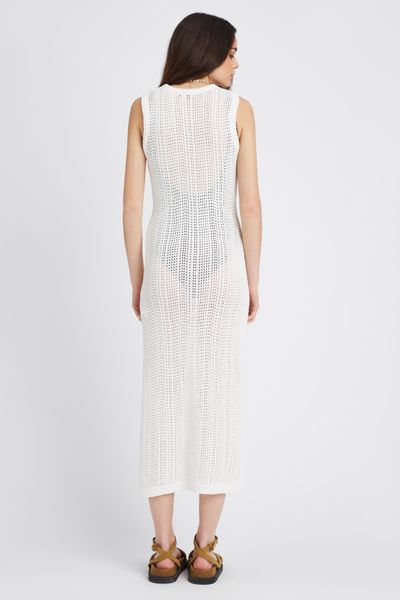 Robe longue en crochet
