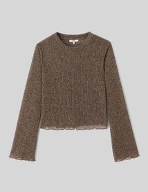 T-shirt résille pailleté