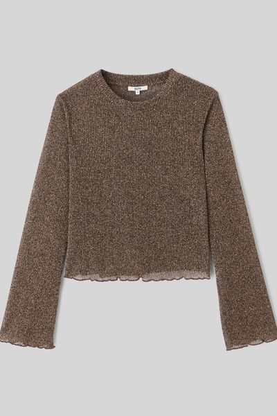 T-shirt résille pailleté