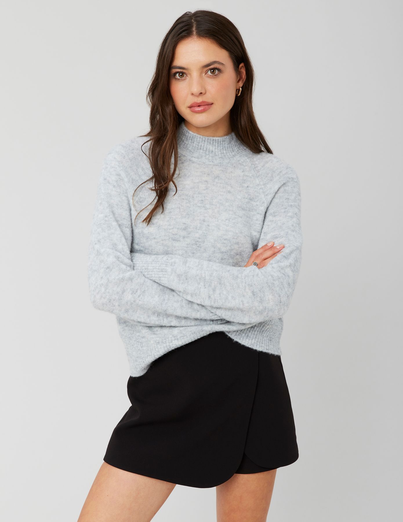 Pull col montant premium