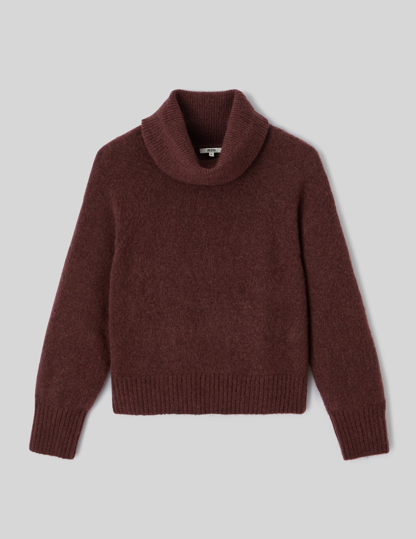 Pull maxi col roulé premium