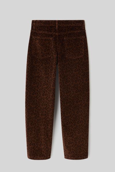 Pantalon velours léopard