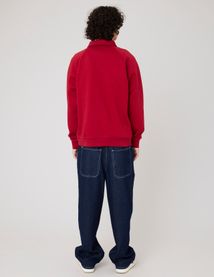 Sweat col polo zippé