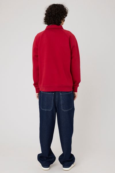 Sweat col polo zippé