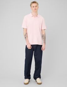 Polo mati&egrave;re gaufr&eacute;e