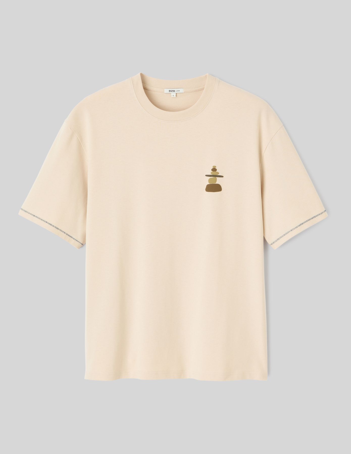 T-shirt imprim&eacute; poitrine