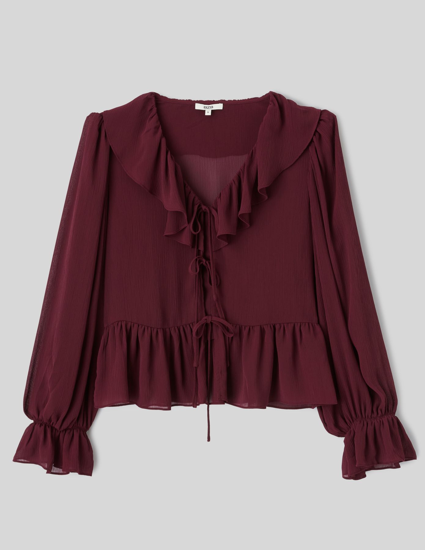 Blouse &agrave; volants