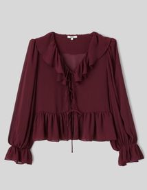 Blouse &agrave; volants