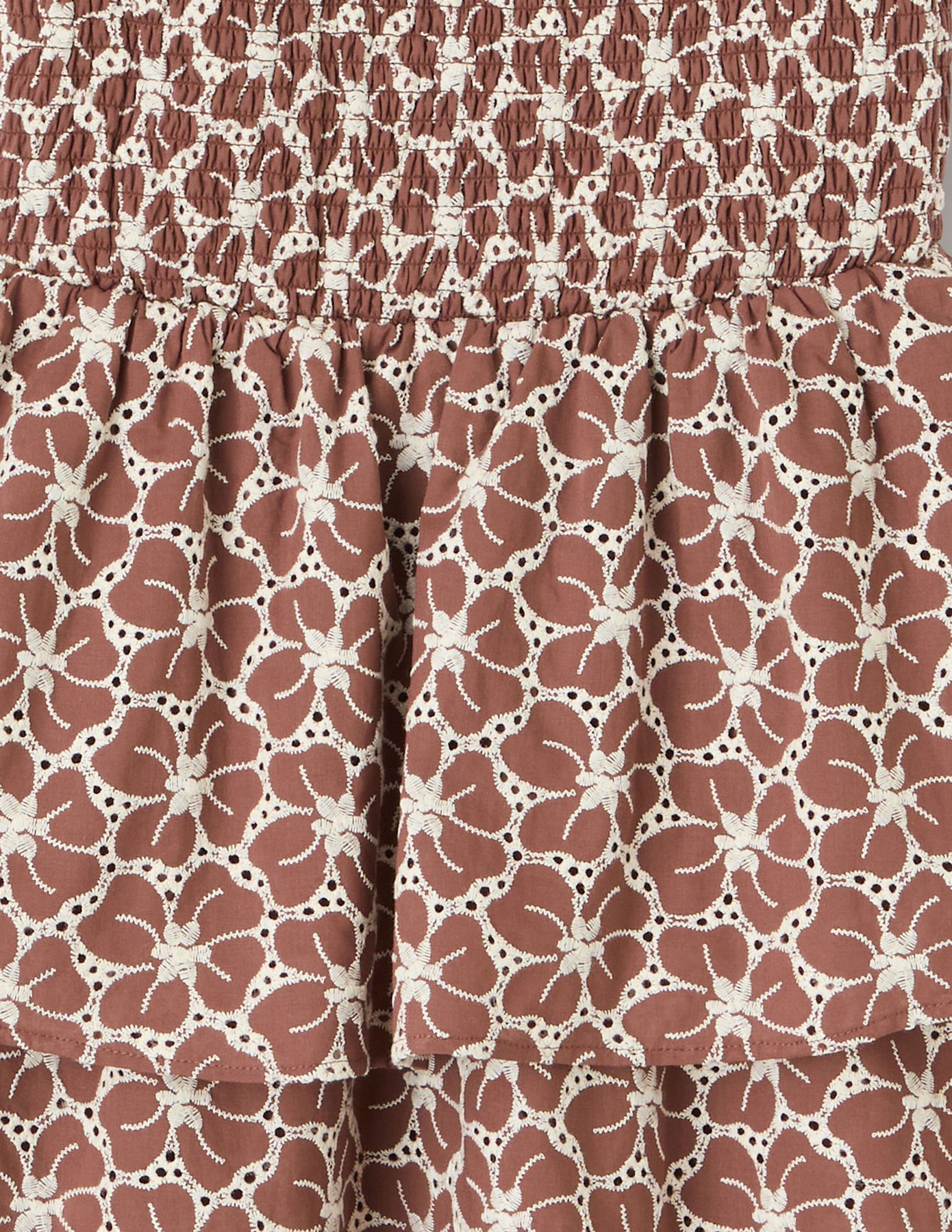 Robe bustier en broderie anglaise