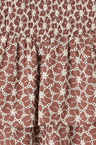 Robe bustier en broderie anglaise