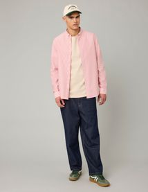 Chemise rayée droite