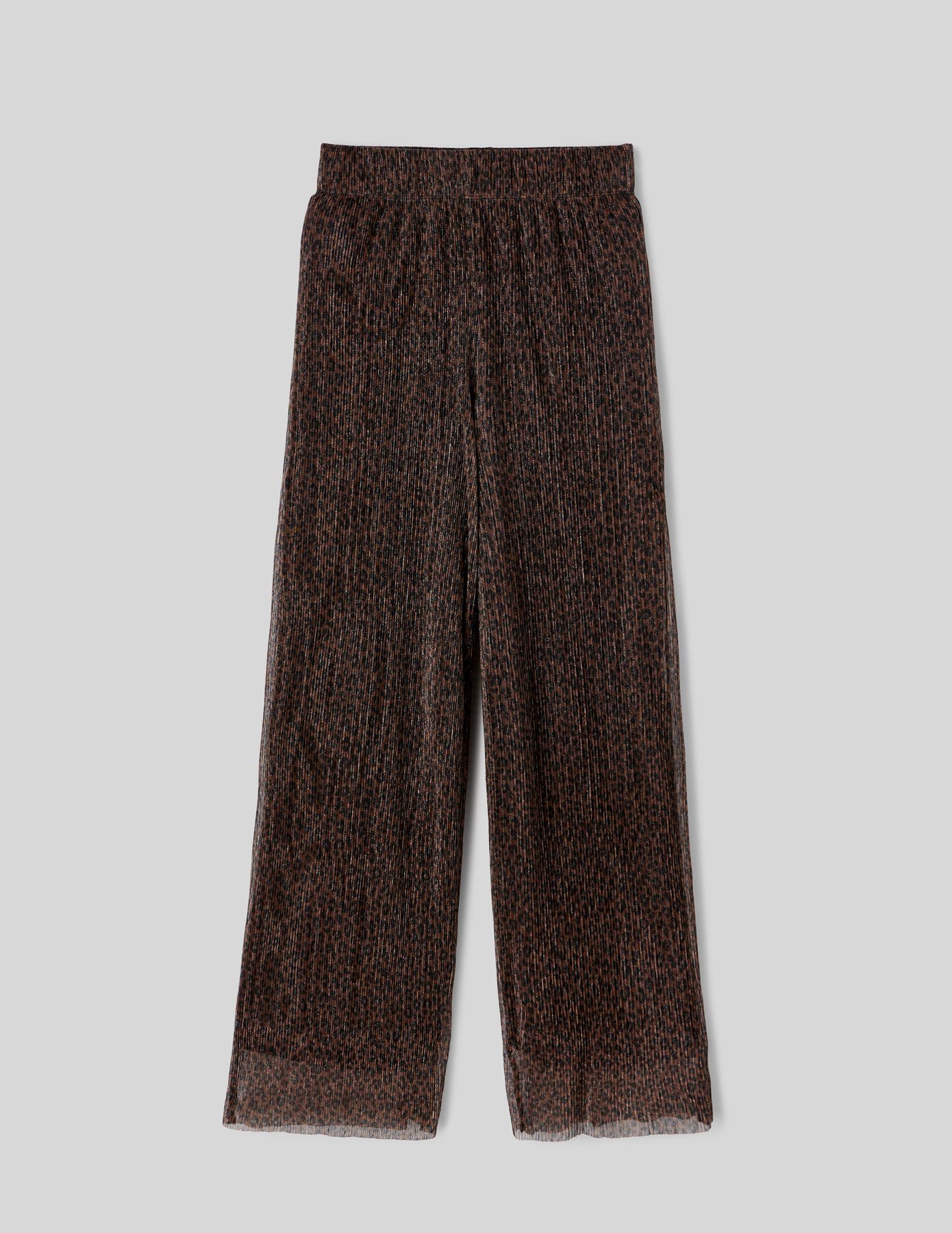 Pantalon plissé brillant
