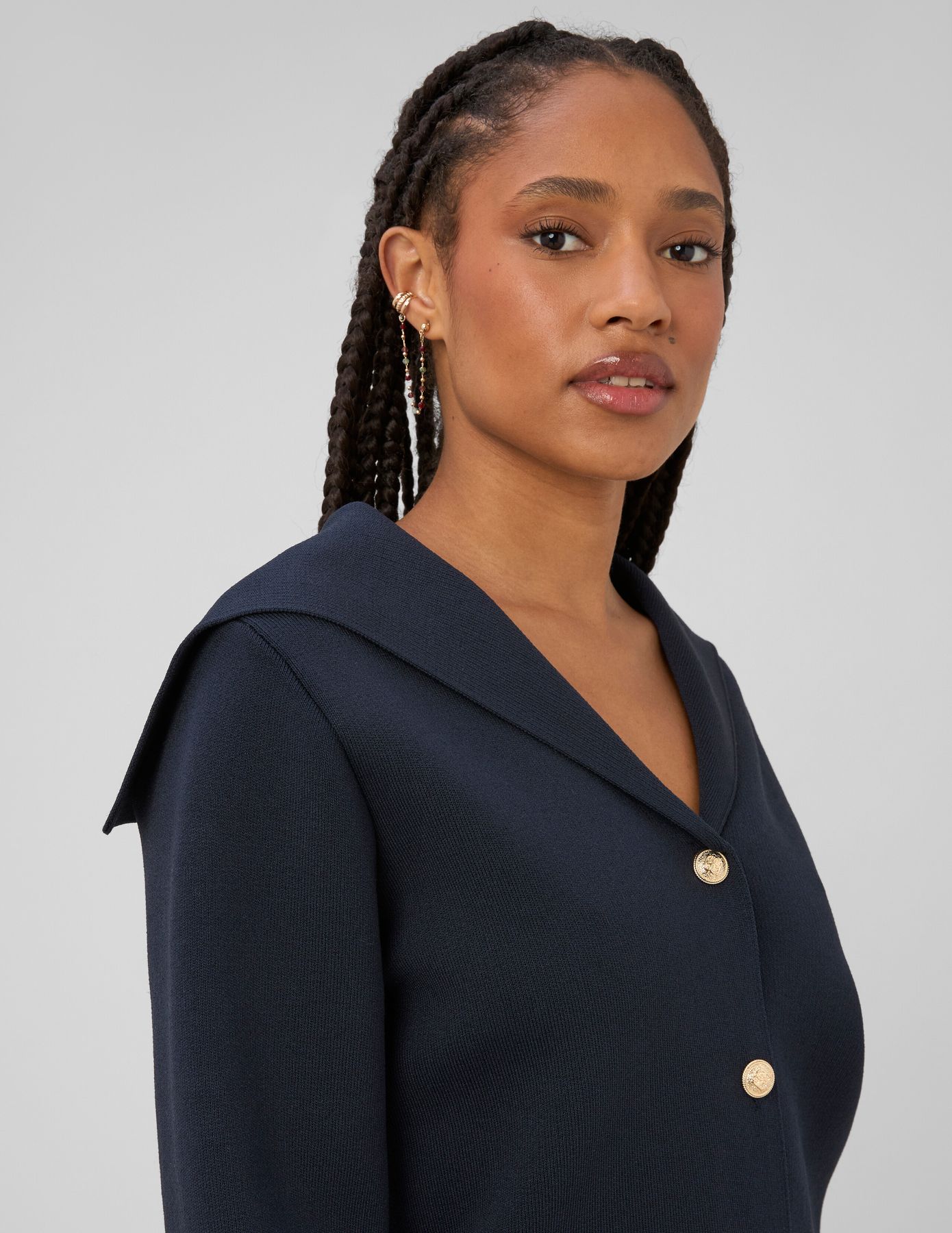 Cardigan &agrave; boutons