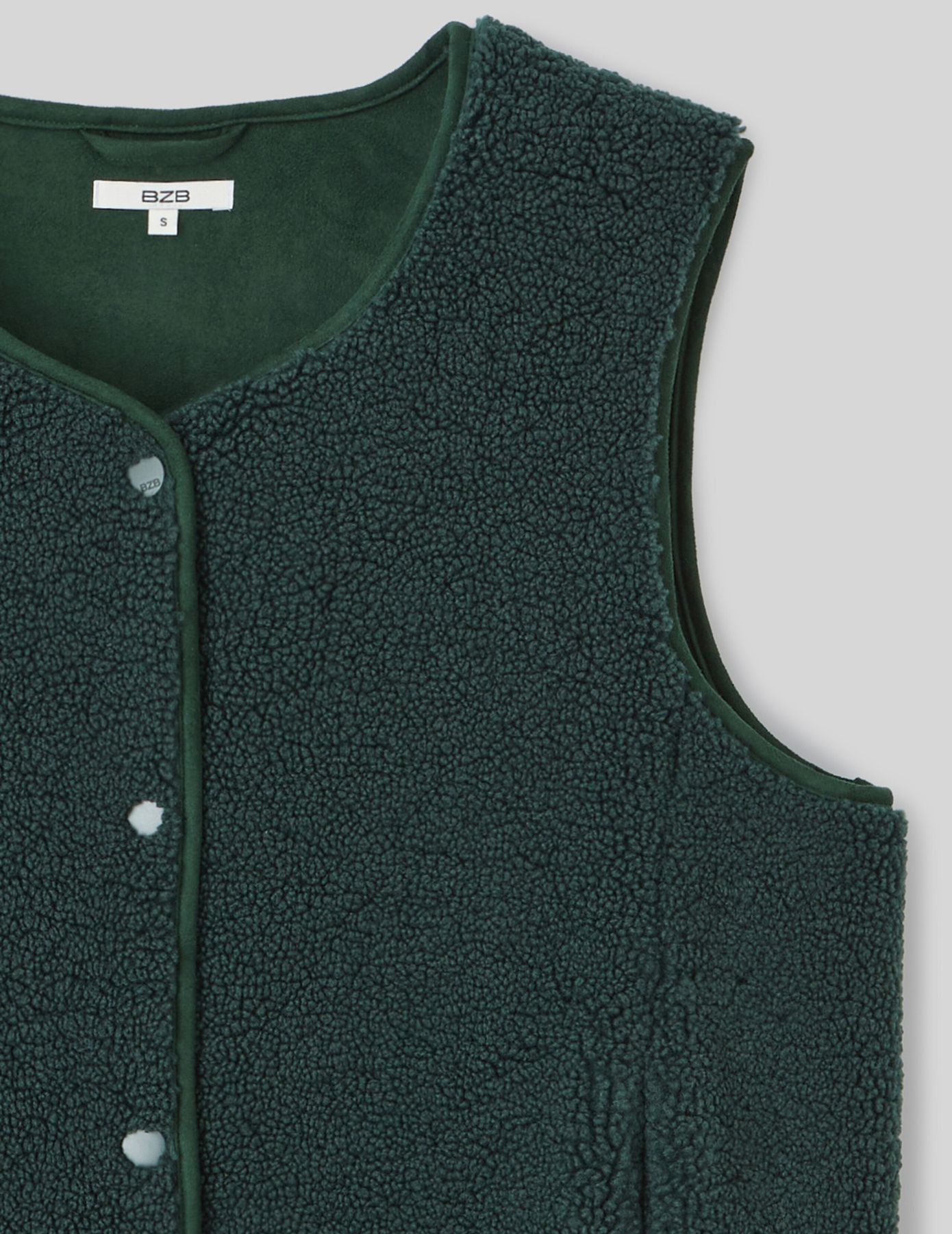 Gilet sherpa sans manches