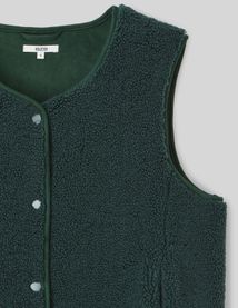 Gilet sherpa sans manches