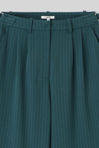 Pantalon tailleur en polyester recycl&eacute;