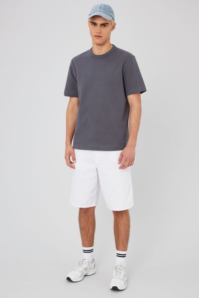 T-shirt lourd touché peau de pêche