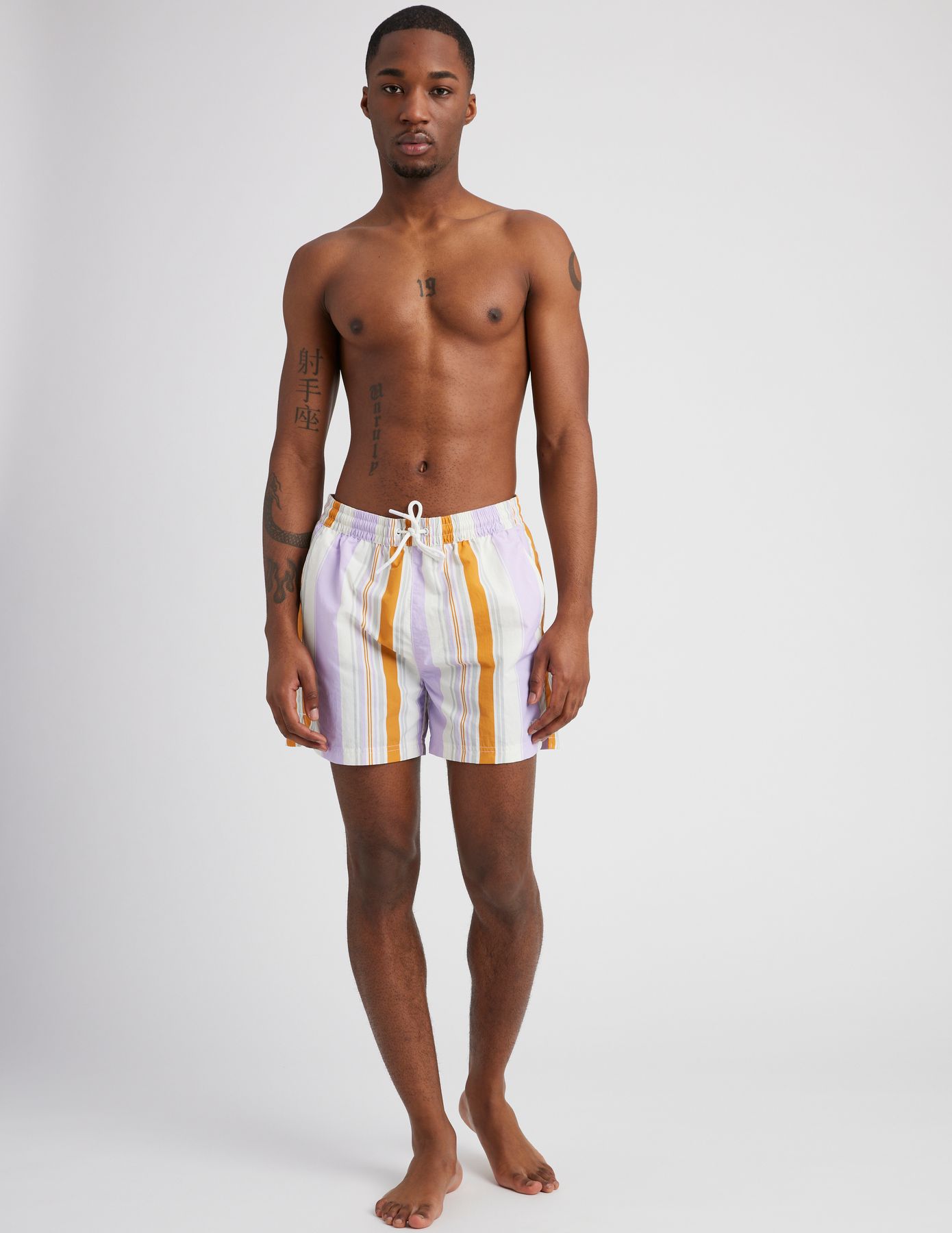 Short de bain rayures