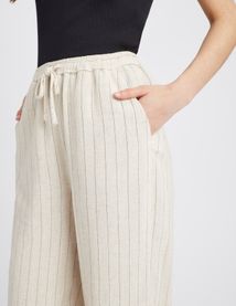 Pantalon fluide rayé