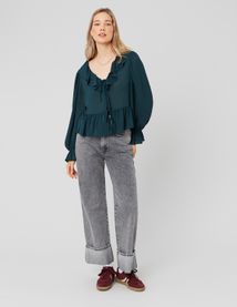 Blouse à volants