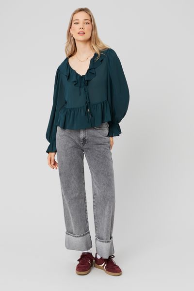 Blouse à volants