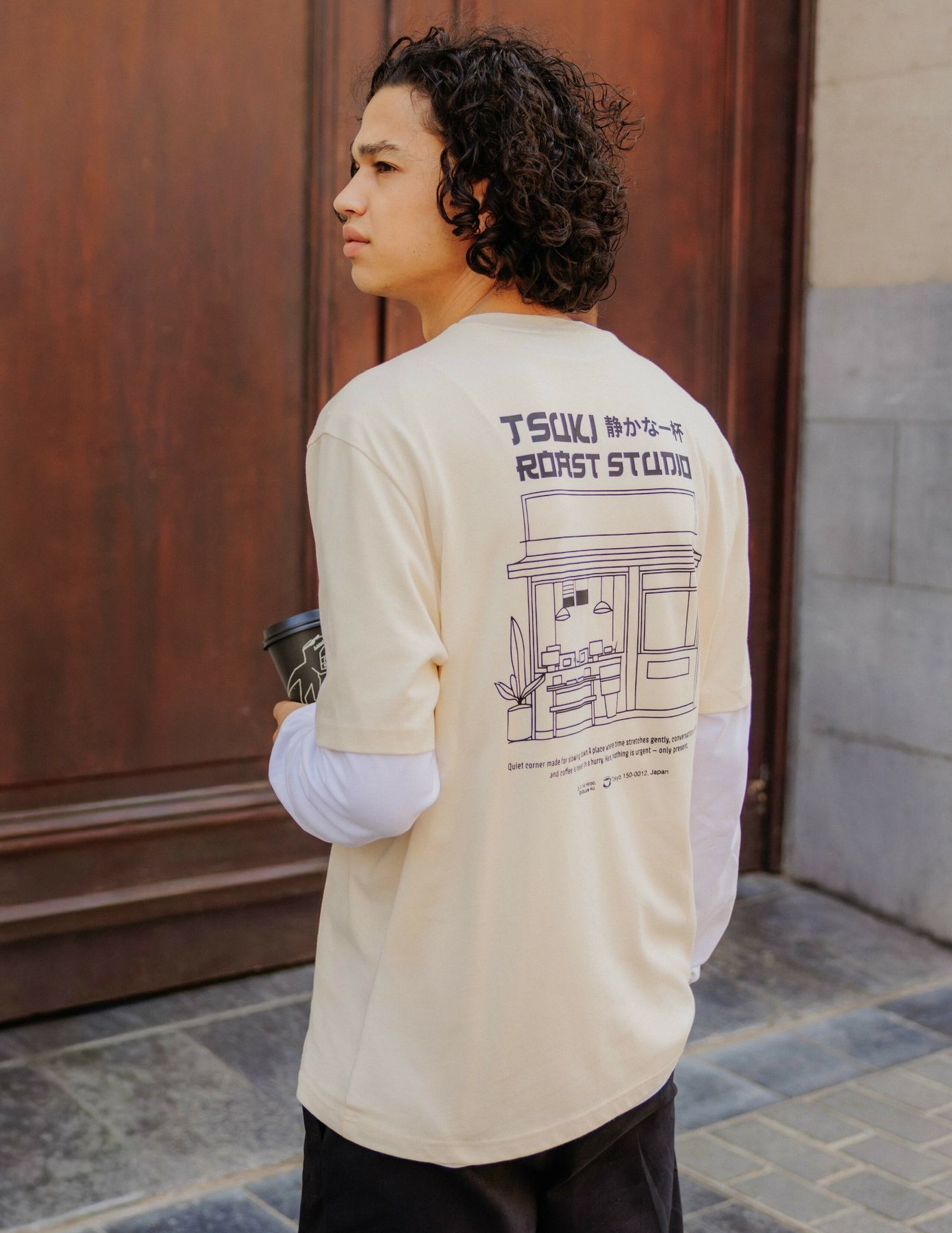 T-shirt imprim&eacute; devant/dos