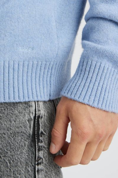 Pull col montant laine