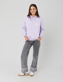 Sweat &agrave; capuche imprim&eacute; devant/dos