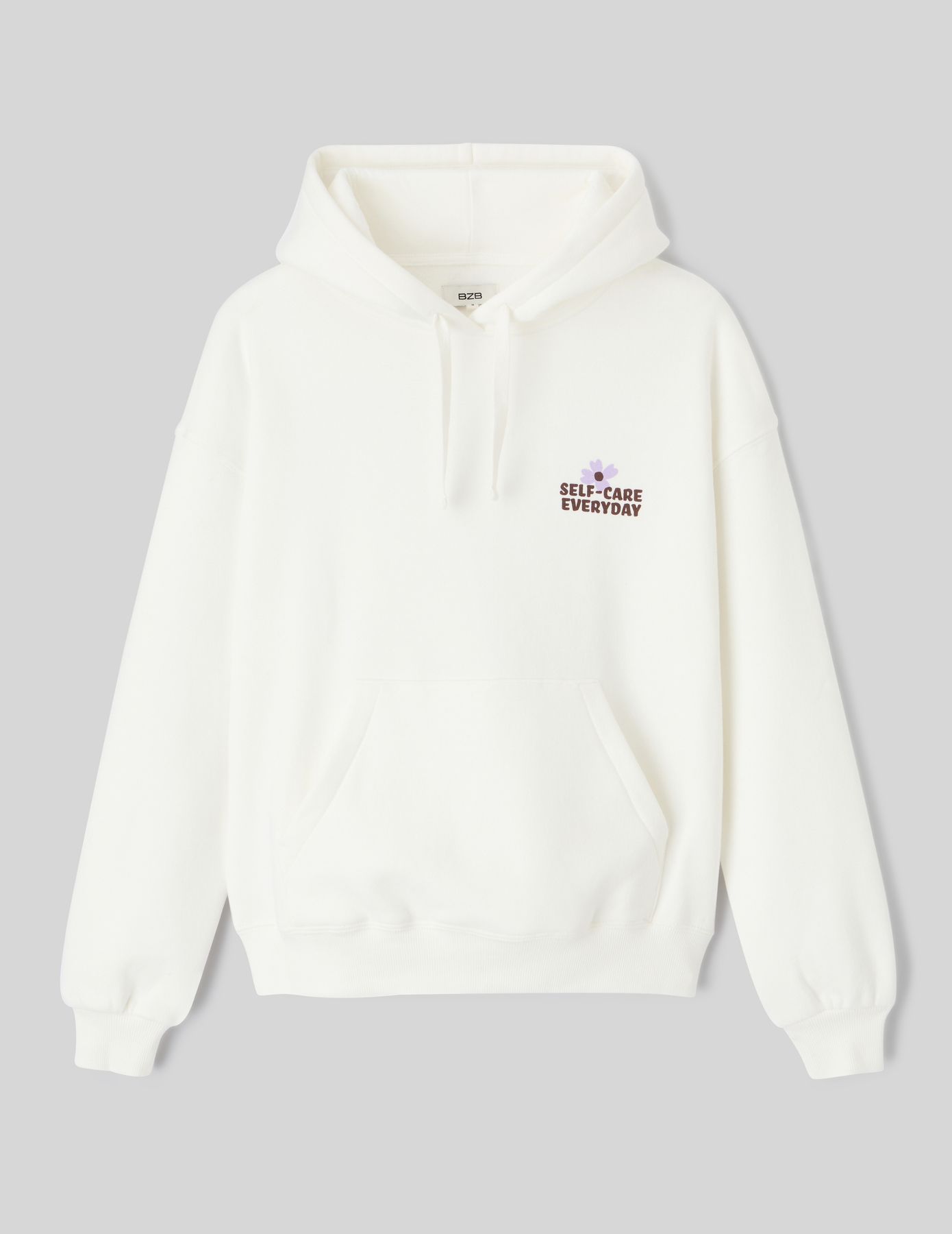 Sweat col capuche imprimé