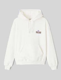 Sweat col capuche imprimé