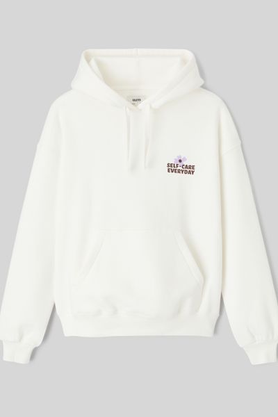 Sweat col capuche imprimé