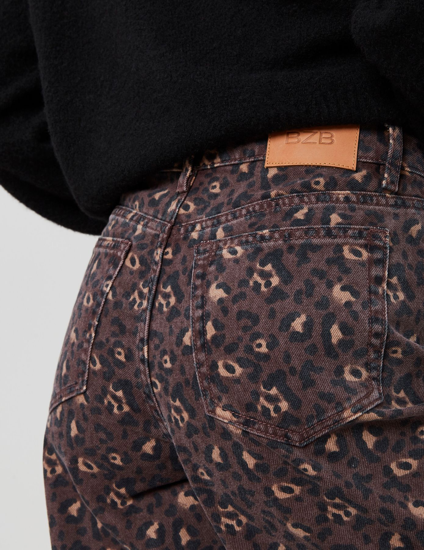 Jean imprimé léopard