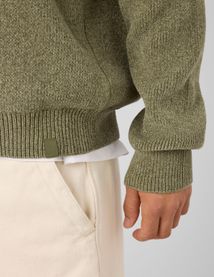 Pull chenille col montant