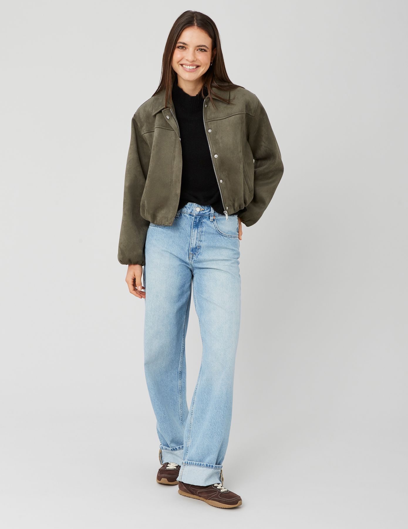 Veste en su&eacute;dine