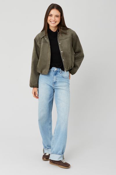 Veste en su&eacute;dine