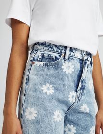 Jean straight imprimé