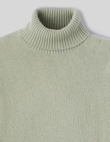 Pull col roulé
