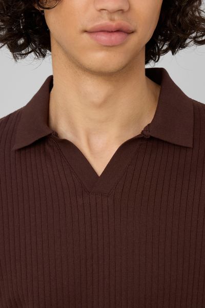 Polo maille c&ocirc;tel&eacute;e