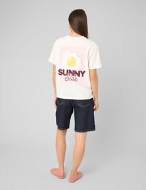 T-shirt imprim&eacute; devant / dos