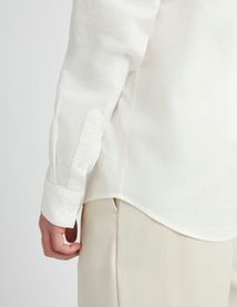 Chemise coton lin unie