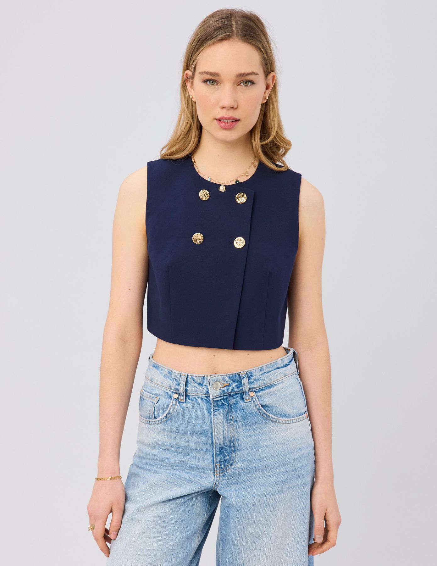 Veste boutonn&eacute;e