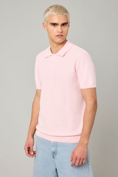 Polo matière fantaisie