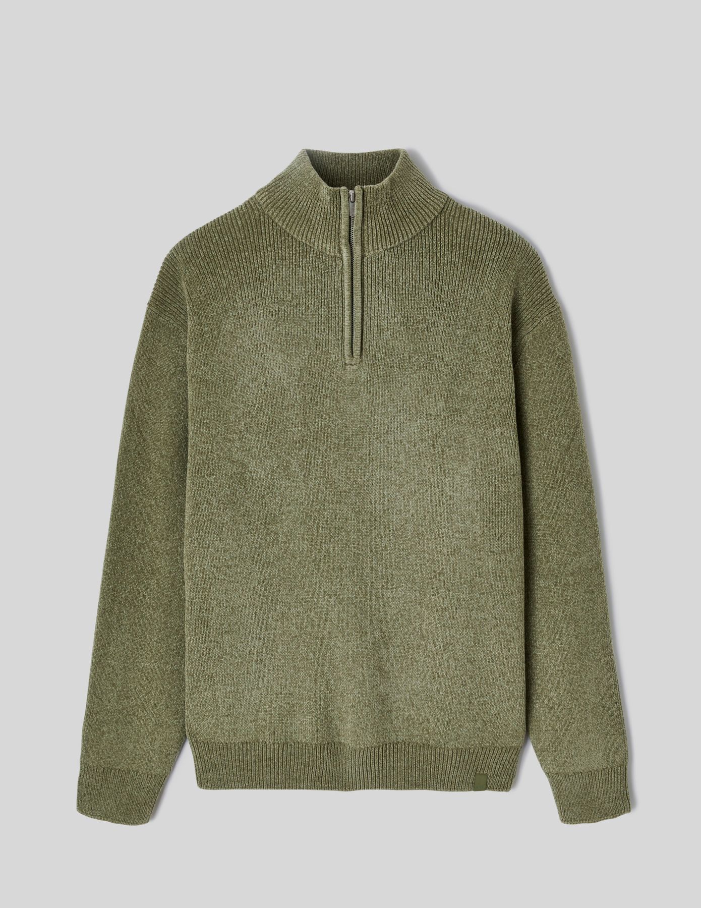 Pull chenille col montant