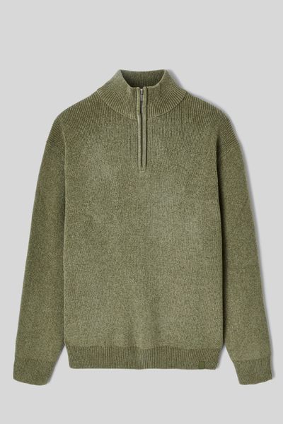 Pull chenille col montant