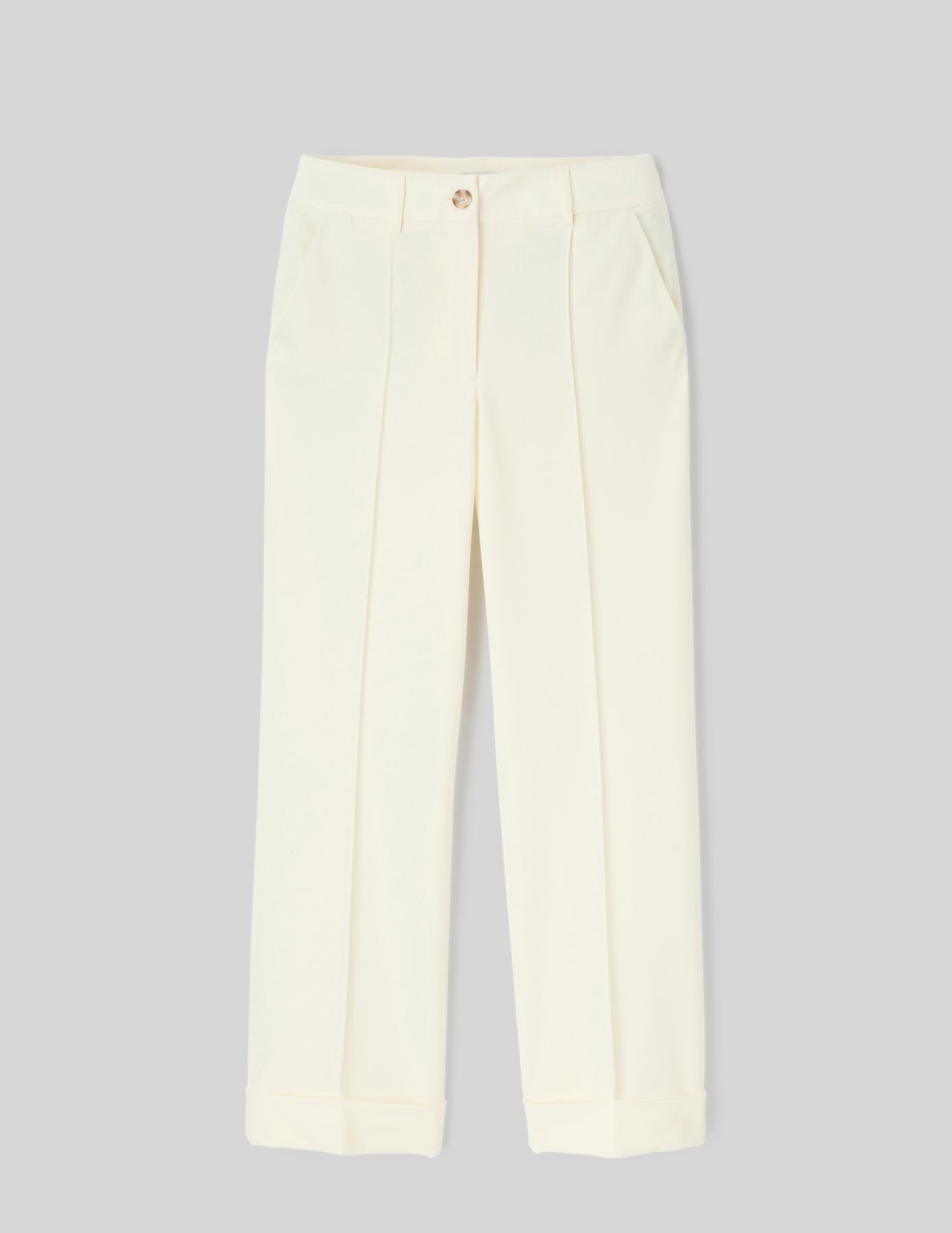 Pantalon tailleur à revers