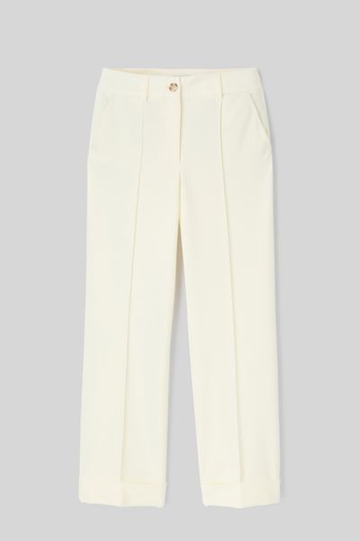 Pantalon tailleur à revers